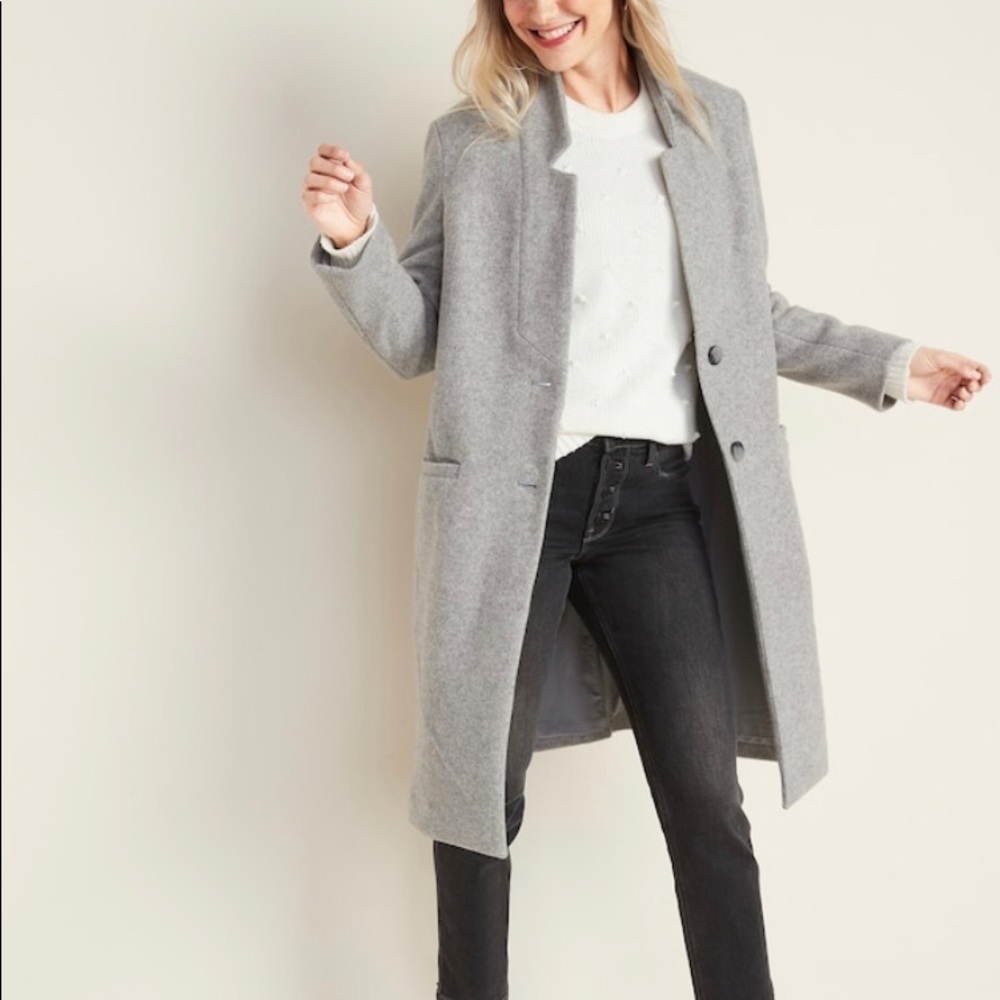 Old Navy Grey Heavy Overcoat
